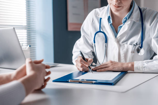 Doctor in consultation
