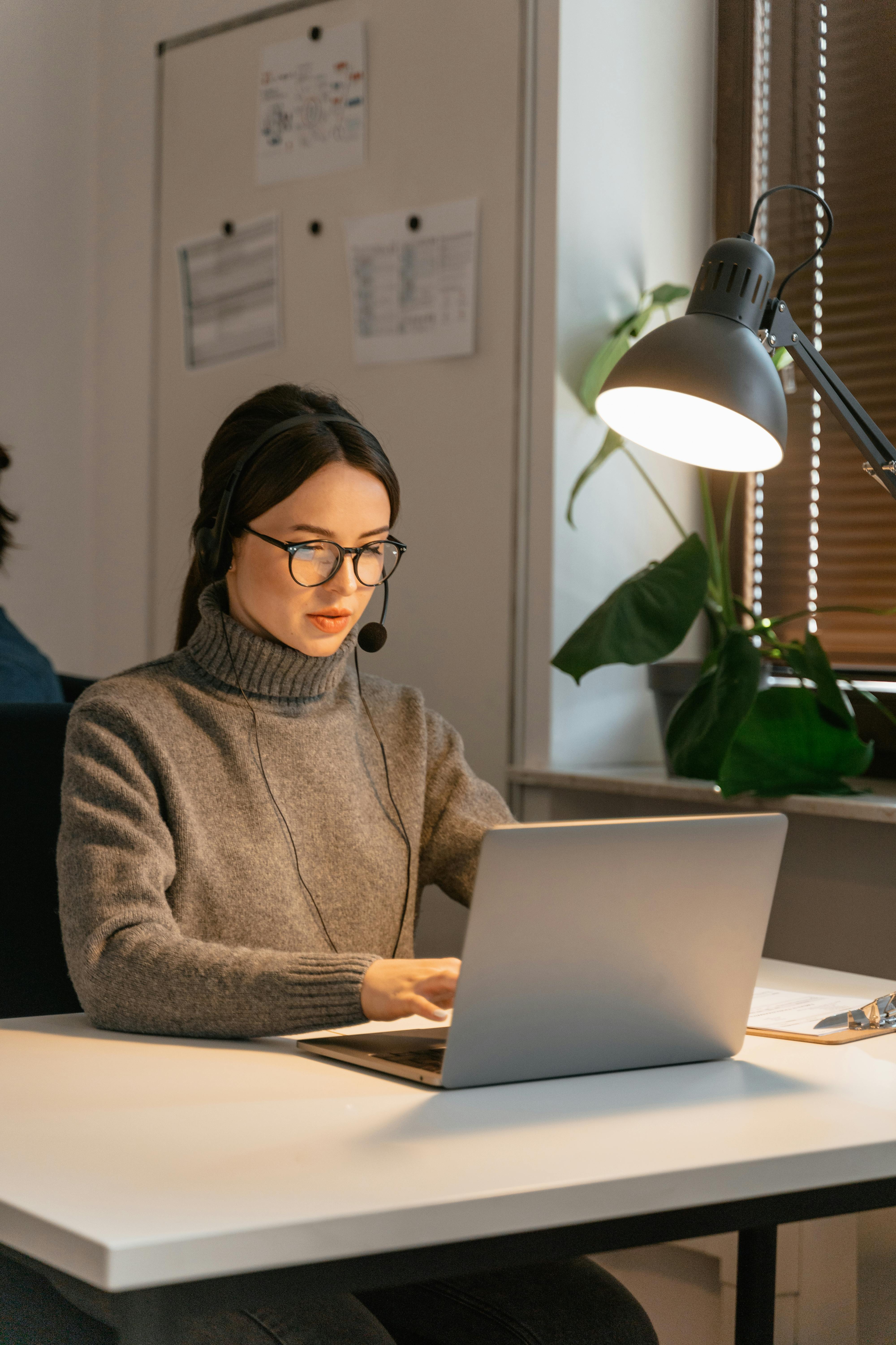 Assigned virtual assistant running a founder's calendar at workstation
