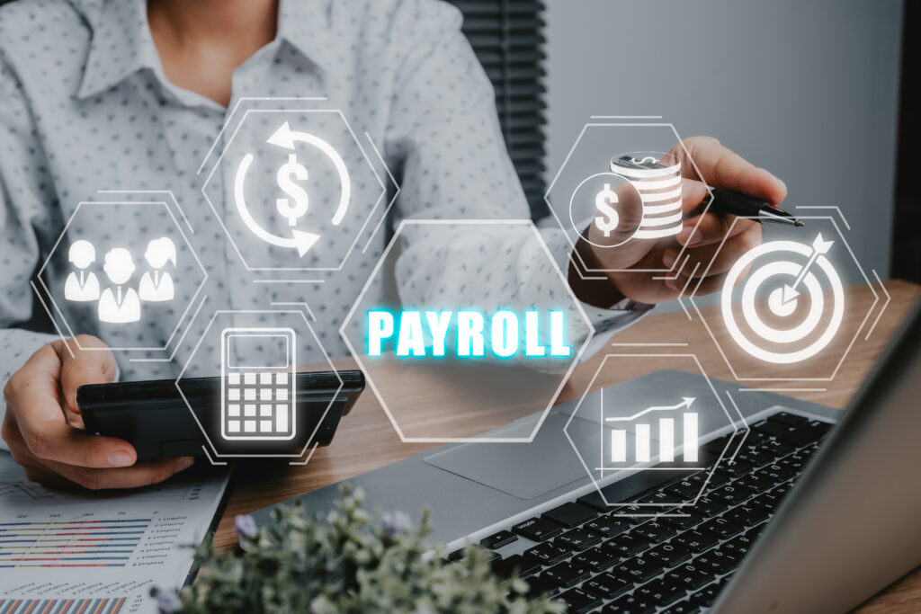 Payroll operator reviewing a cycle on screen